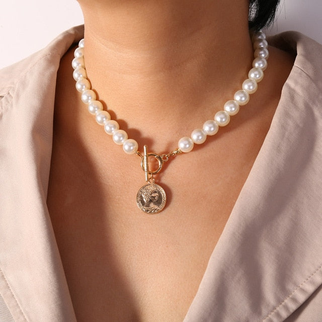 Necklace Classy Fashion Asymmetric Lock ID A112 - 1139 - foxberryparkproducts