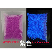 Load image into Gallery viewer, DIY fish Tank Aquarium Luminous Glow Gravel Noctilucent Sand Romantic Sky Blue Fluorescent Particles - foxberryparkproducts