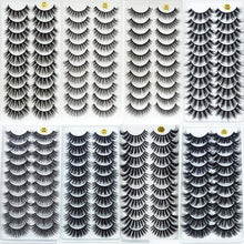 Load image into Gallery viewer, 10Pairs 3D Mink Eyelashes Makeup Natural Long False Eyelashes Dramatic Lashes Extension HandMade Fake Eyelash maquiagem - foxberryparkproducts