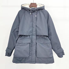 Load image into Gallery viewer, Warm Winter Jacket Women Large Natural Fox Fur White Duck Down Coat - foxberryparkproducts