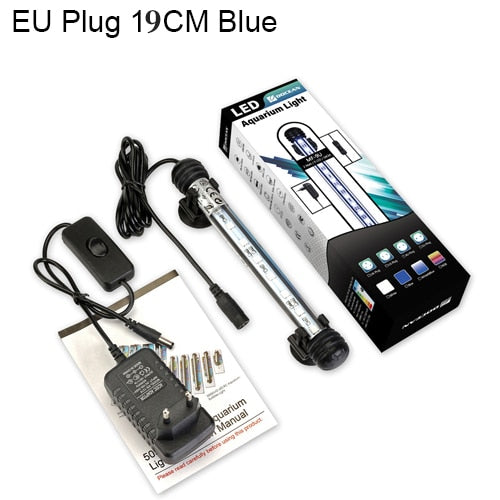 Waterproof LED Aquarium Lights Fish Tank Light Bar Blue/White - foxberryparkproducts