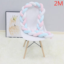 Load image into Gallery viewer, 1M/2M/3M/4M Baby Bumper Bed Braid Knot Pillow Cushion Bumper - foxberryparkproducts