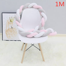 Load image into Gallery viewer, 1M/2M/3M/4M Baby Bumper Bed Braid Knot Pillow Cushion Bumper - foxberryparkproducts