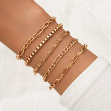 Load image into Gallery viewer, 31 Styles Boho Mixed Leaves Letter Map Geometric Crystal Infinity  Pentagram Shell Multi-layer Chain Bracelet Women Wholesale - foxberryparkproducts