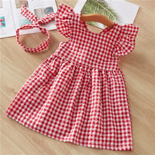 Load image into Gallery viewer, Baby Girls Dresses Summer Dresses  Kids Sleeveless Cute Umbrella Print O-neck A-line Dress - foxberryparkproducts