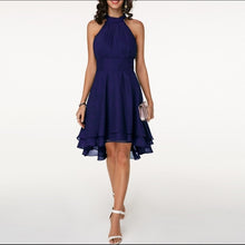 Load image into Gallery viewer, Solid Color Chiffon Party Slim Midi Dress - foxberryparkproducts