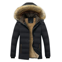 Load image into Gallery viewer, 2021 Winter New Warm Thick Fleece Waterproof Hooded Fur Collar Parka - foxberryparkproducts