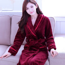 Load image into Gallery viewer, Women Coral Fleece Robe - foxberryparkproducts