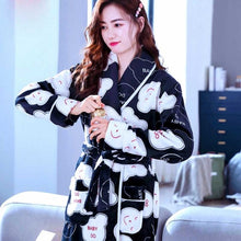 Load image into Gallery viewer, Women Coral Fleece Robe - foxberryparkproducts
