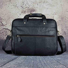 Load image into Gallery viewer, Top Quality Men Real Leather Antique Style 15.6" Laptop Briefcase - foxberryparkproducts
