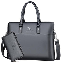Load image into Gallery viewer, Black  Men Briefcase For Document Laptop Computer - foxberryparkproducts