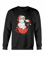 Load image into Gallery viewer, Cute Cats Cup Christmas Sweatshirt - foxberryparkproducts