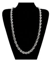 Load image into Gallery viewer, Necklace  Silver Plated Solid Brass Korean Classic Rope                 ID  A112 - 1129 - foxberryparkproducts