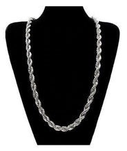 Load image into Gallery viewer, Necklace  Silver Plated Solid Brass Korean Classic Rope                 ID  A112 - 1129 - foxberryparkproducts