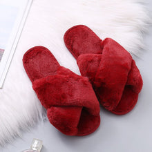 Load image into Gallery viewer, Women's Warm Winter Faux Fur Home Slippers - foxberryparkproducts