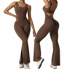 Load image into Gallery viewer, Women&#39;s sleeveless flared jumpsuit sexy backless vest
