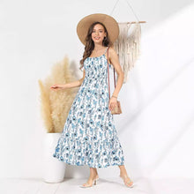 Load image into Gallery viewer, Pleated Ruffles Dress Women&#39;s Sleeveless
