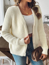 Load image into Gallery viewer, Button Up V-Neck Long Sleeve Cardigan
