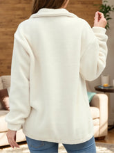 Load image into Gallery viewer, Turtleneck Half Zip Long Sleeve Sweatshirt
