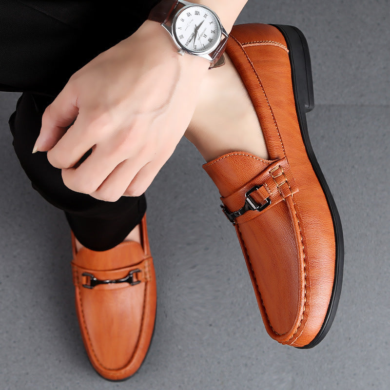 Fashion Male Platform Casual Leather Shoes