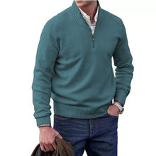 Load image into Gallery viewer, Men&#39;s Zipper Stand up Collar Sweater Wool
