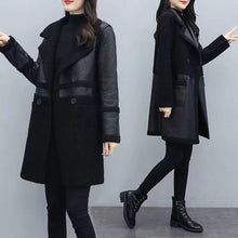 Load image into Gallery viewer, Women&#39;s Lambswool Haining Leather Coat
