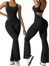 Load image into Gallery viewer, Women&#39;s sleeveless flared jumpsuit sexy backless vest
