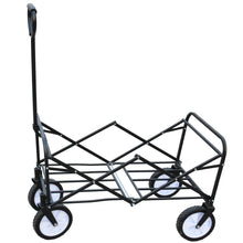 Load image into Gallery viewer, Folding Wagon Garden Shopping Beach Cart (Blue)
