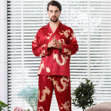 Load image into Gallery viewer, Simulated silk couple sleepwear
