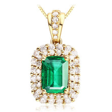 Load image into Gallery viewer, European and American square pendant necklace for women
