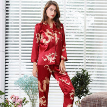 Load image into Gallery viewer, Simulated silk couple sleepwear
