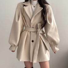 Load image into Gallery viewer, Hepburn Style Woolen Coat For Women
