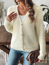 Load image into Gallery viewer, Button Up V-Neck Long Sleeve Cardigan
