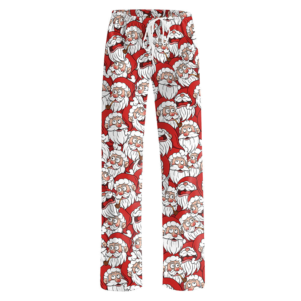 Christmas ladies' home pants