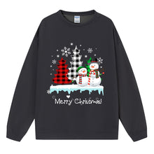 Load image into Gallery viewer, Christmas ladies&#39; top snowman Christmas tree hoodie
