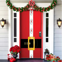 Load image into Gallery viewer, Christmas Forest Background Fabric Door Hanging for Christmas Party Decoration
