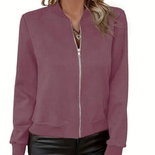 Load image into Gallery viewer, Autumn And Winter Fashion All-matching Solid Color Zipper Jacket
