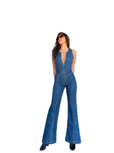 Load image into Gallery viewer, Spring Slim Fit Slimming Fashion Street Retro Style High Waist Denim Jumpsuit
