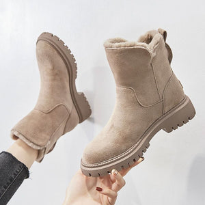 Women's snow boots winter cashmere