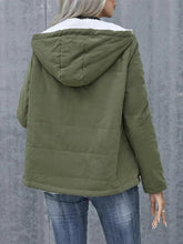 Load image into Gallery viewer, Fleece-lined Hooded Coat Winter Preppy Style Long Sleeve Jacket Warm Pockets Cotton Coat Women&#39;s Clothing
