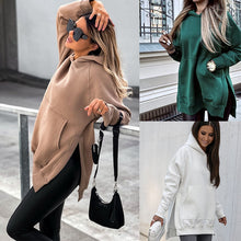 Load image into Gallery viewer, Pocket style slit pullover hoodie
