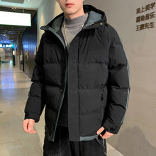 Load image into Gallery viewer, Men&#39;s new cotton coat, autumn and winter hooded cotton jacket
