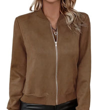 Load image into Gallery viewer, Autumn And Winter Fashion All-matching Solid Color Zipper Jacket
