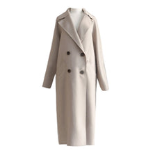 Load image into Gallery viewer, New medium length loose cashmere woolen coat
