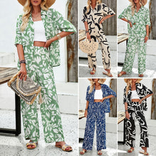 Load image into Gallery viewer, Women&#39;s spring and summer temperament casual fashion casual printed suit
