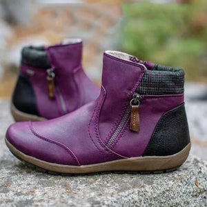 New Short Boots Winter Fashion Leather