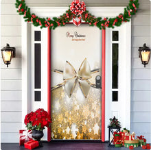 Load image into Gallery viewer, Christmas Forest Background Fabric Door Hanging for Christmas Party Decoration
