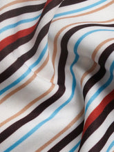 Load image into Gallery viewer, Perfee Contrast Striped Collared Neck Long Sleeve Shirt
