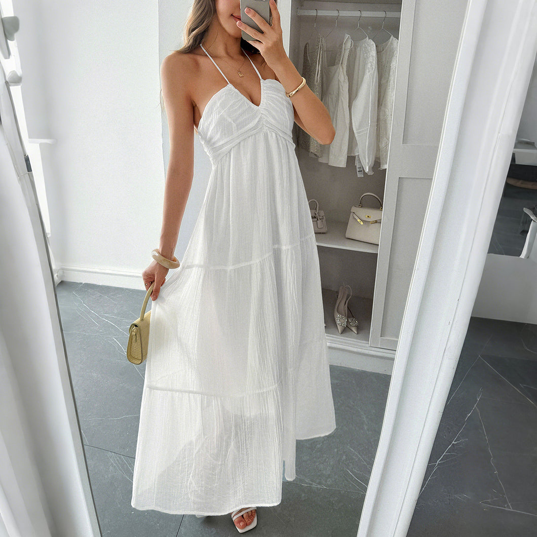 Halter Semi-transparent Dress Women's Summer