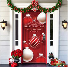 Load image into Gallery viewer, Christmas Forest Background Fabric Door Hanging for Christmas Party Decoration
